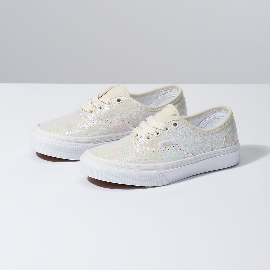 Vans Kiz Çocuk Spor Ayakkabı Metallic Oil Slick Authentic Beyaz | 90277-330